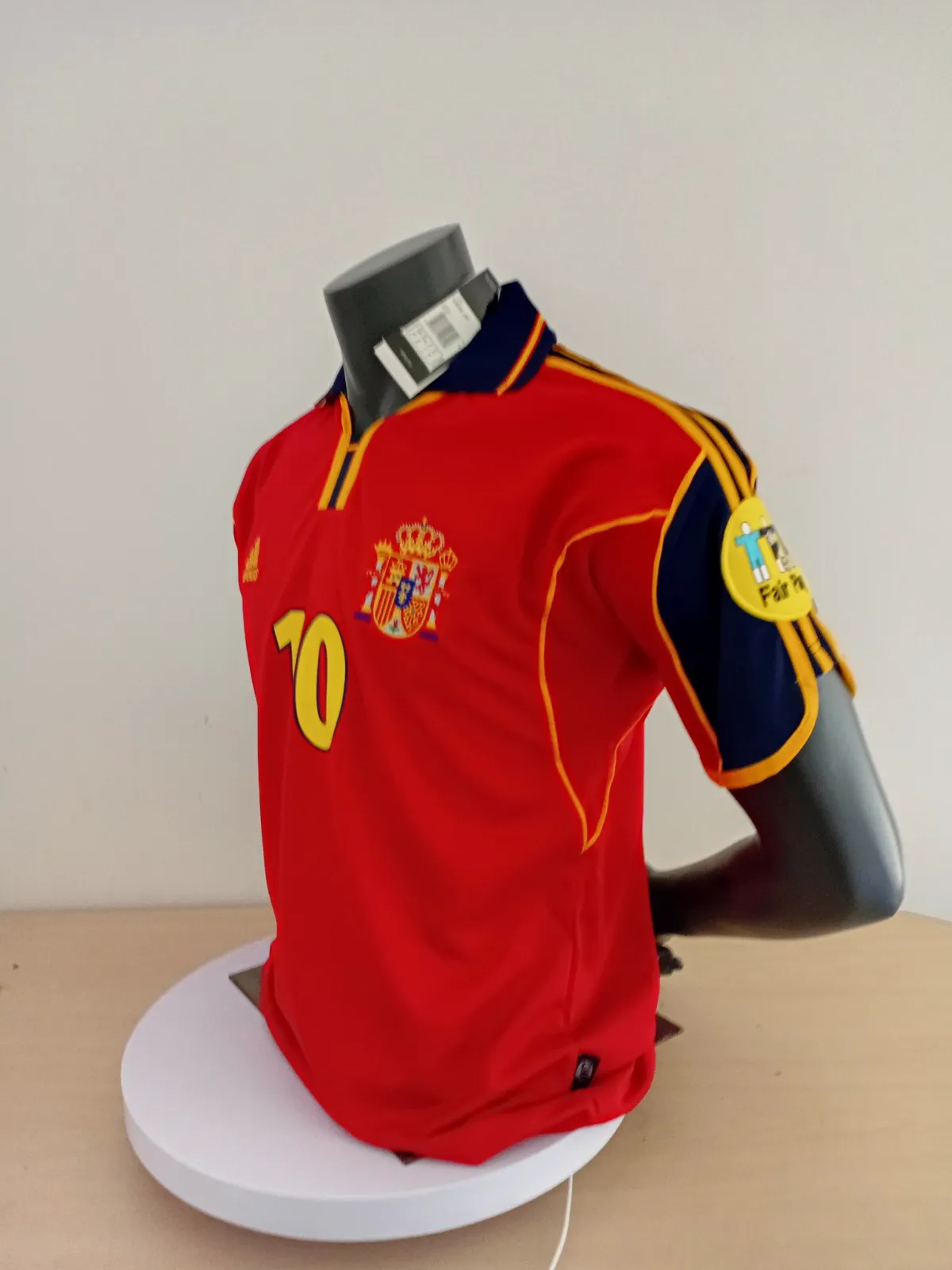 Maillot de football Espagne Adidas Raúl n°10 Euro 2000 – Adidas – taille L 2