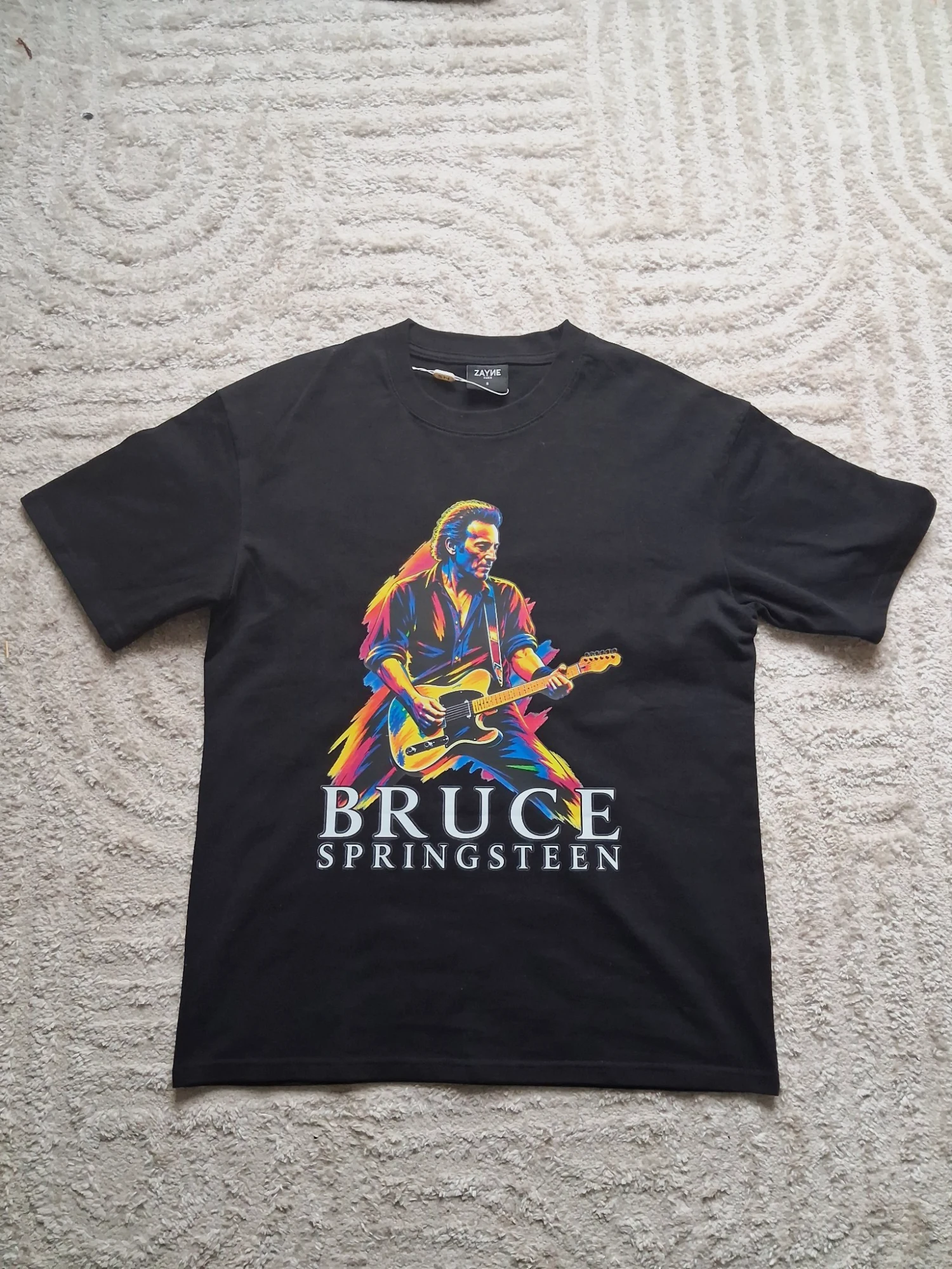 T-shirt noir Bruce Springsteen World Tour 93 Zayn – Zayn – taille L