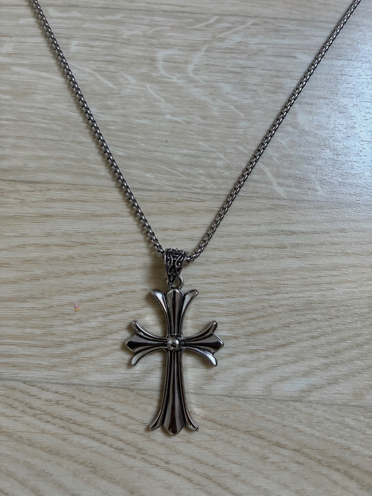 Collier pendentif croix argentée en métal – Chrome Hearts – taille Taille unique 2