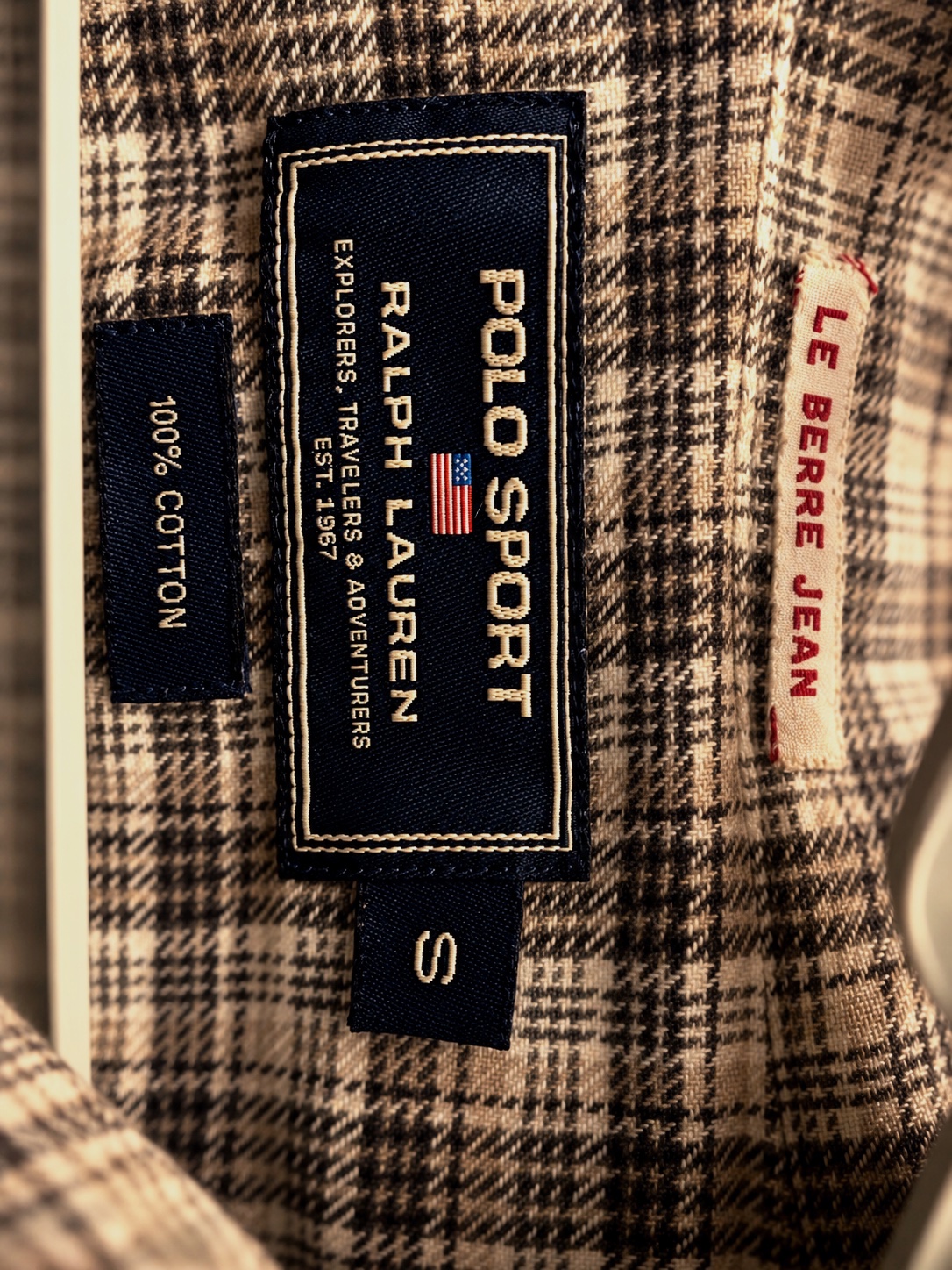 Chemise à carreaux Polo Sport Ralph Lauren taille S