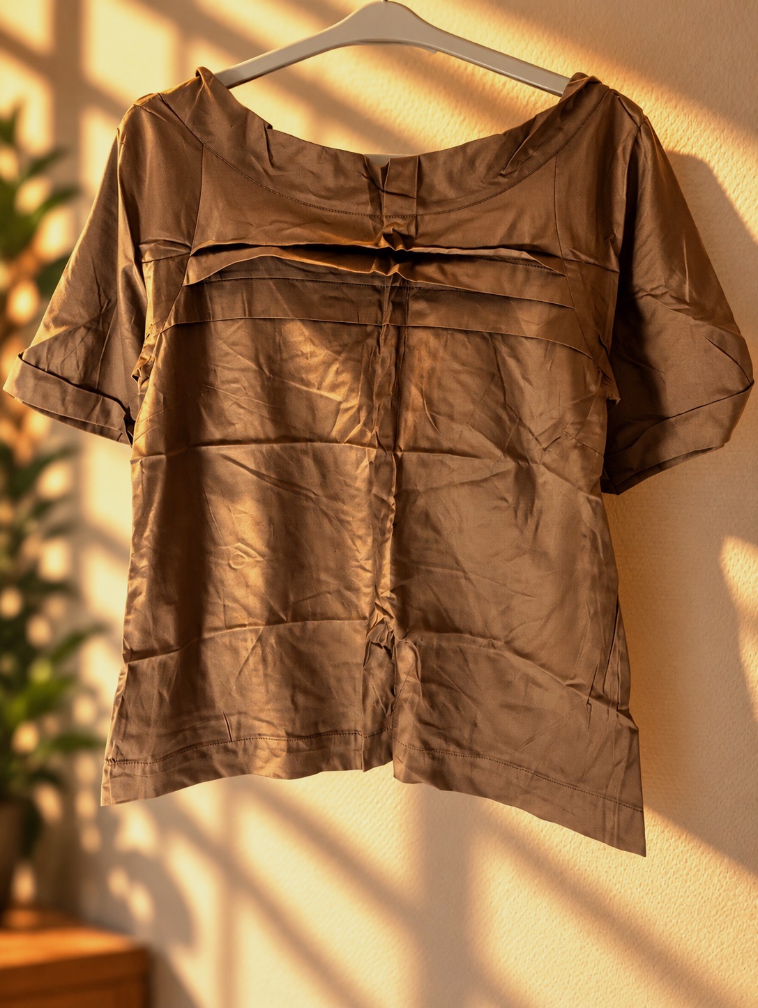 Blouse en coton marron Sandro taille 1 – Sandro – taille S 3