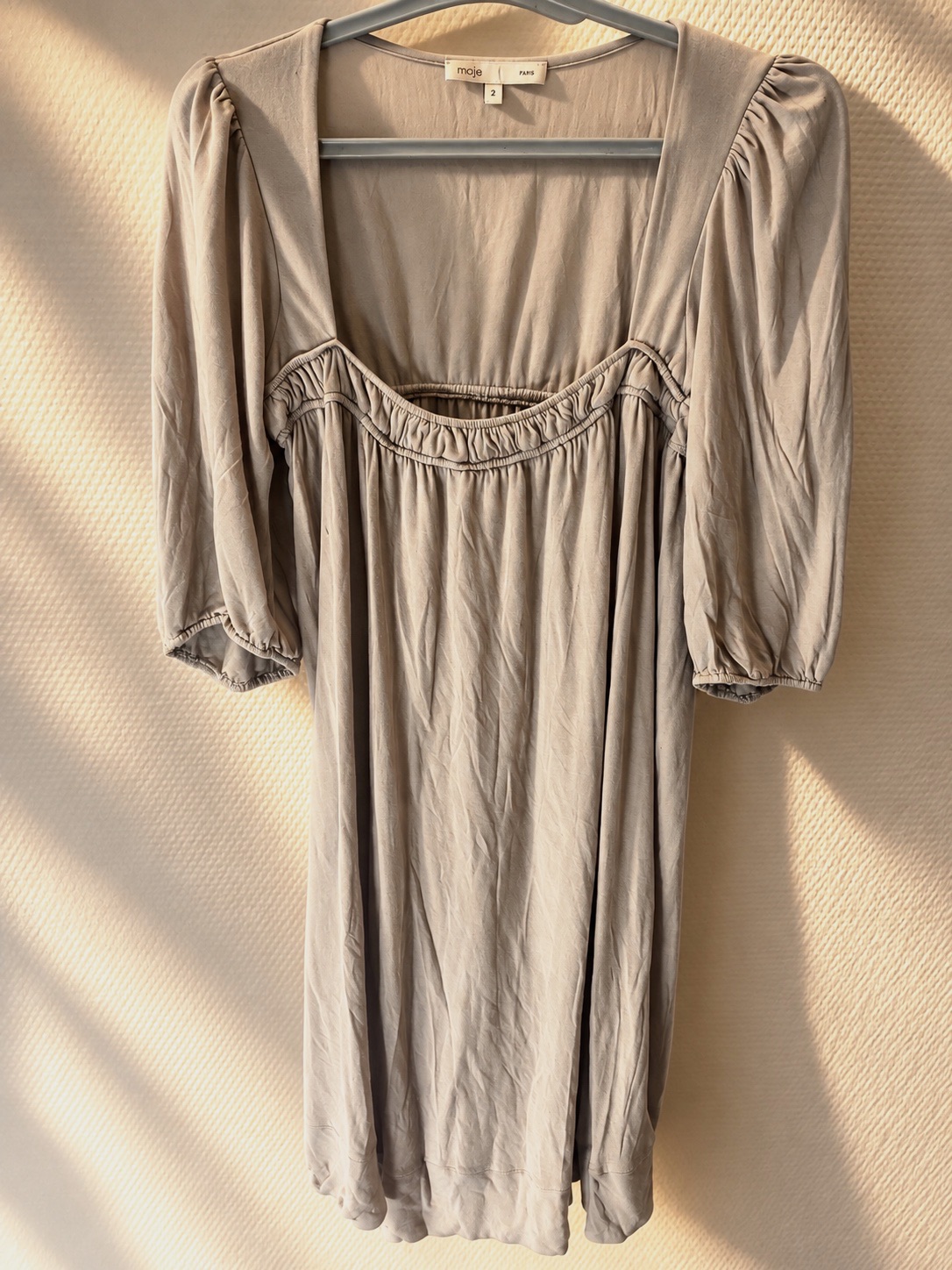 Robe fluide Maje Jacky beige taille 2 – Maje – taille M 3