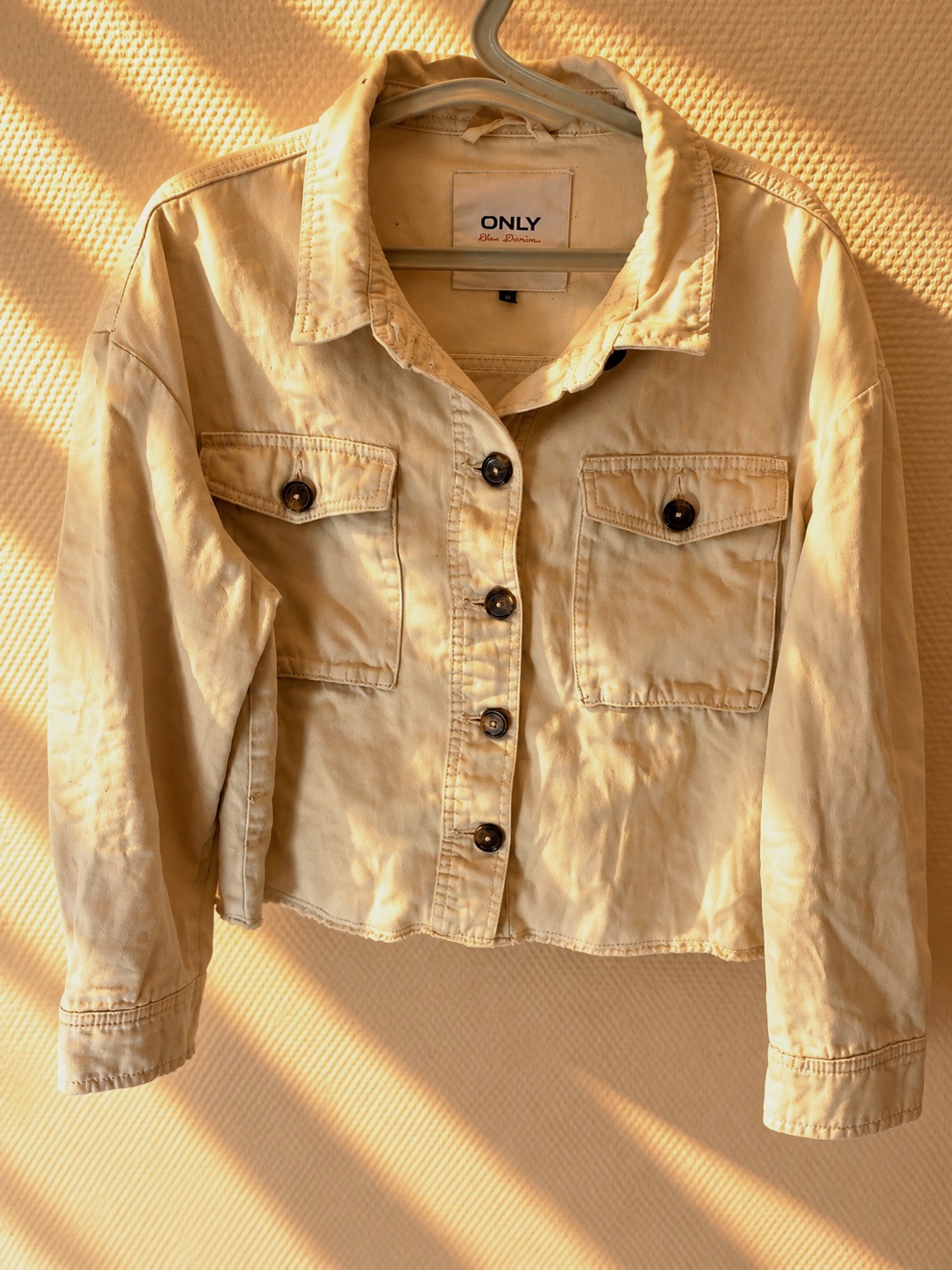 Veste en jean beige Only – Only – taille 40 2
