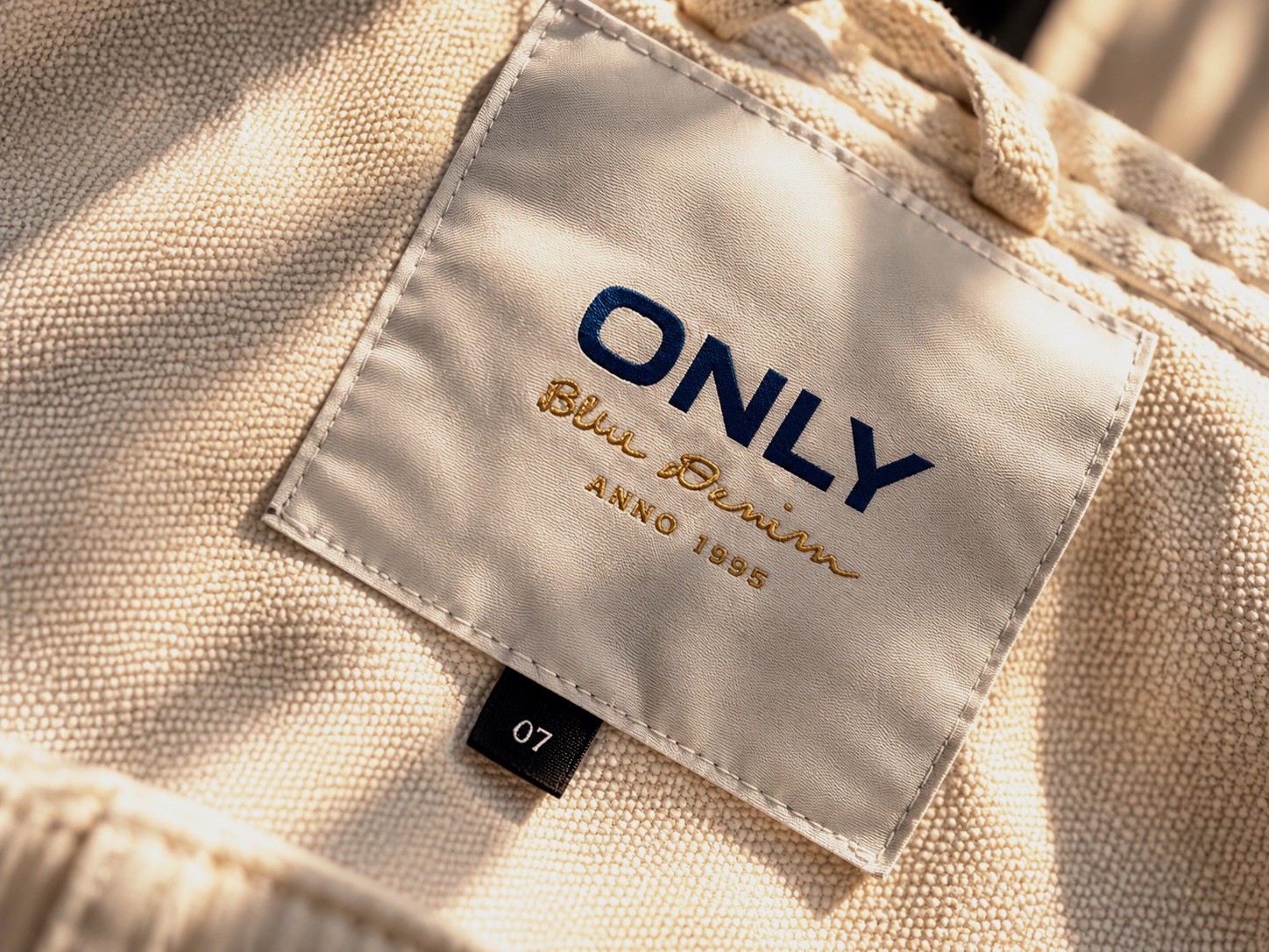 Veste en jean beige Only – Only – taille 40 3
