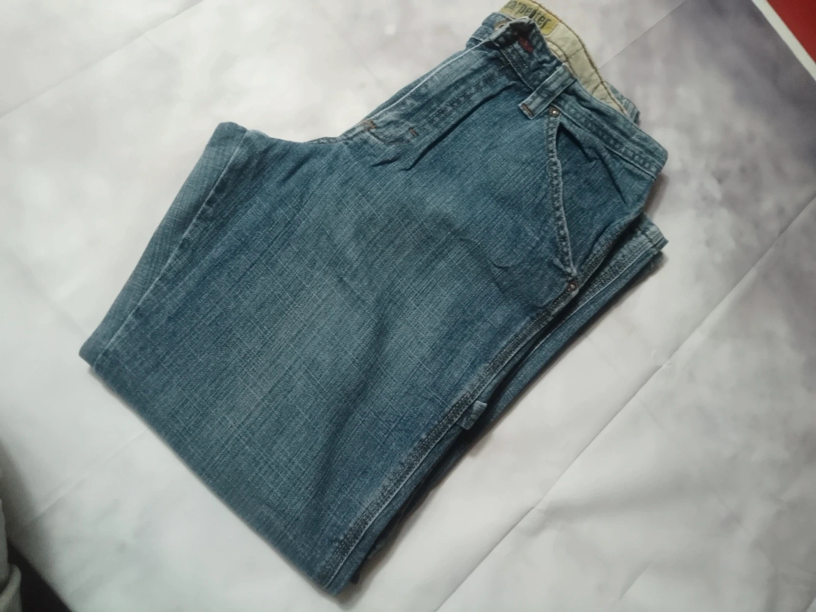 Y2K Super Baggy Jeans Parachute Pants Carpenter Premium Syle Classic Made in USA 🇺🇲 – Vintage Dressing – taille XL / 42 / 14 4