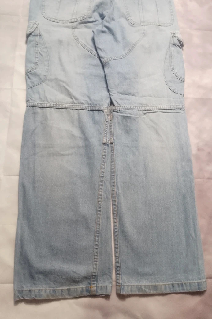 Y2K Super Baggy Jeans Parachute Pants Carpenter Premium Syle Classic Made in USA 🇺🇲