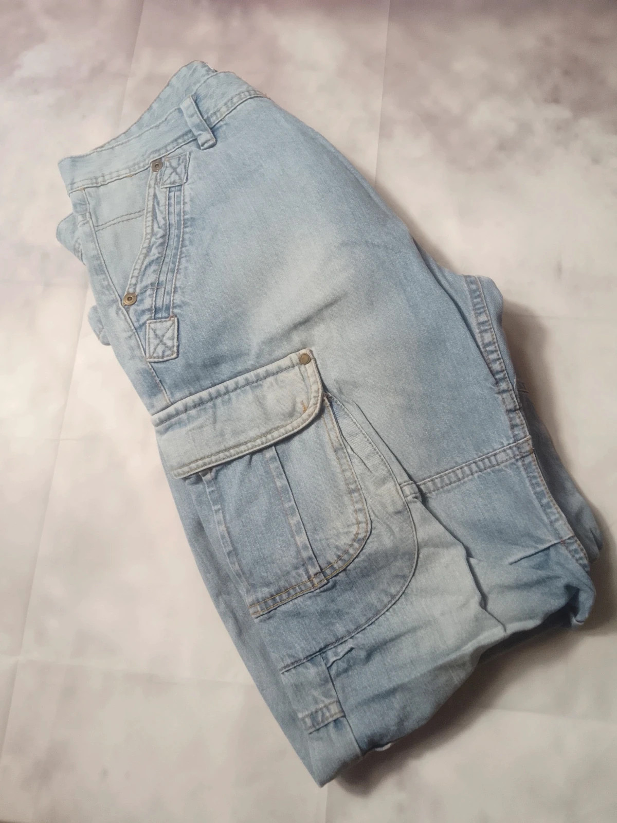 Y2K Super Baggy Jeans Parachute Pants Carpenter Premium Syle Classic Made in USA 🇺🇲 – Vintage Dressing – taille XXL / 44 / 16 4
