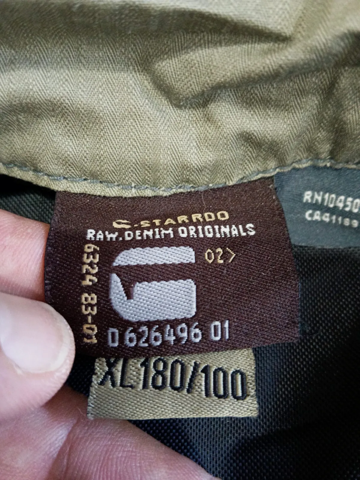 G-Star RAW - Military Jacket Khaki Green - Y2K Vintage Lightweight Coat - Size XL 180/100 unisex – G-Star RAW – taille XL 6