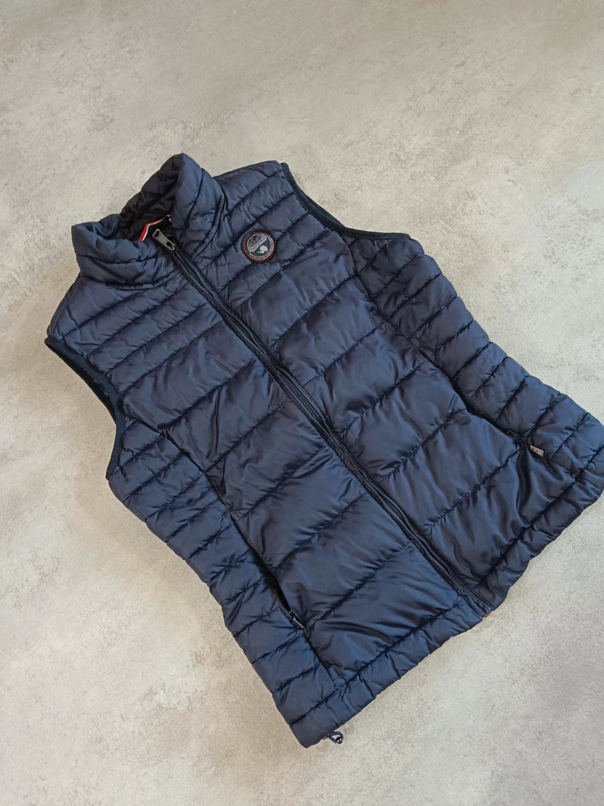 Napapijri - Puffer Vest Navy Blue Antarctic Research - Size M – Napapijri – taille M 2