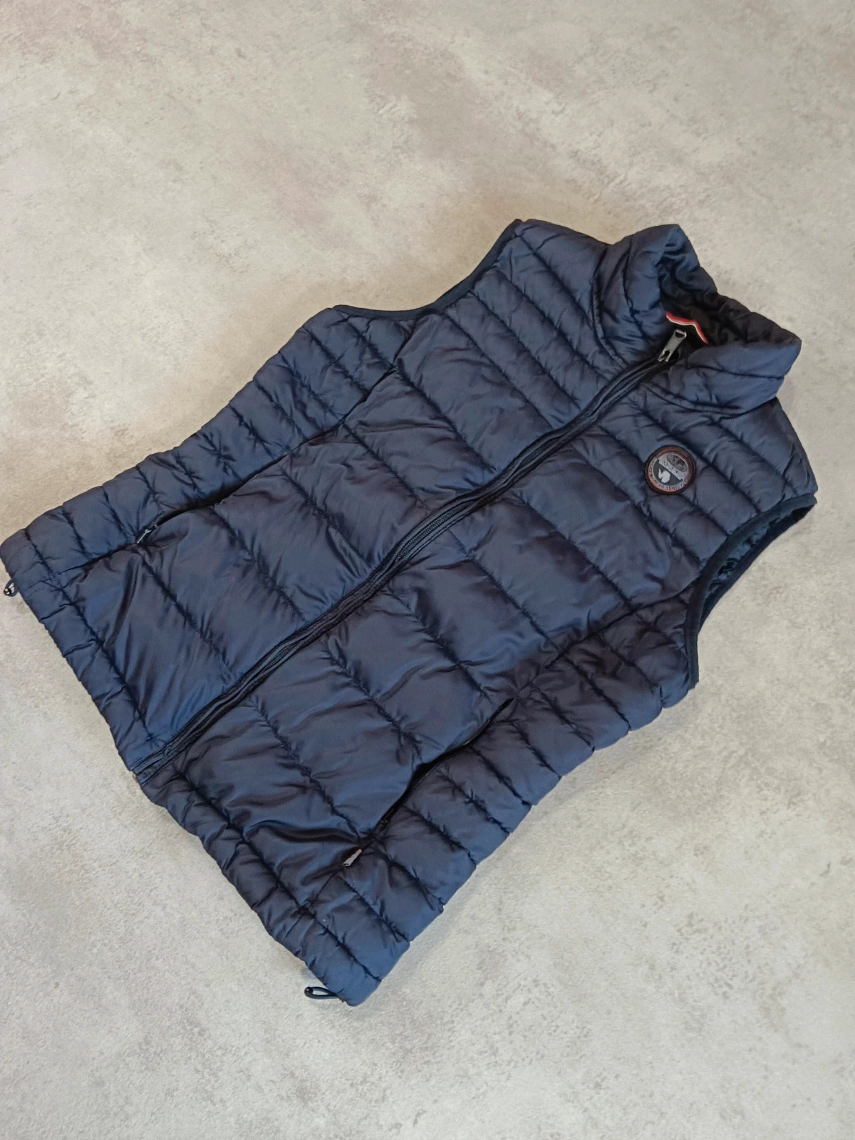 Napapijri - Puffer Vest Navy Blue Antarctic Research - Size M – Napapijri – taille M 3