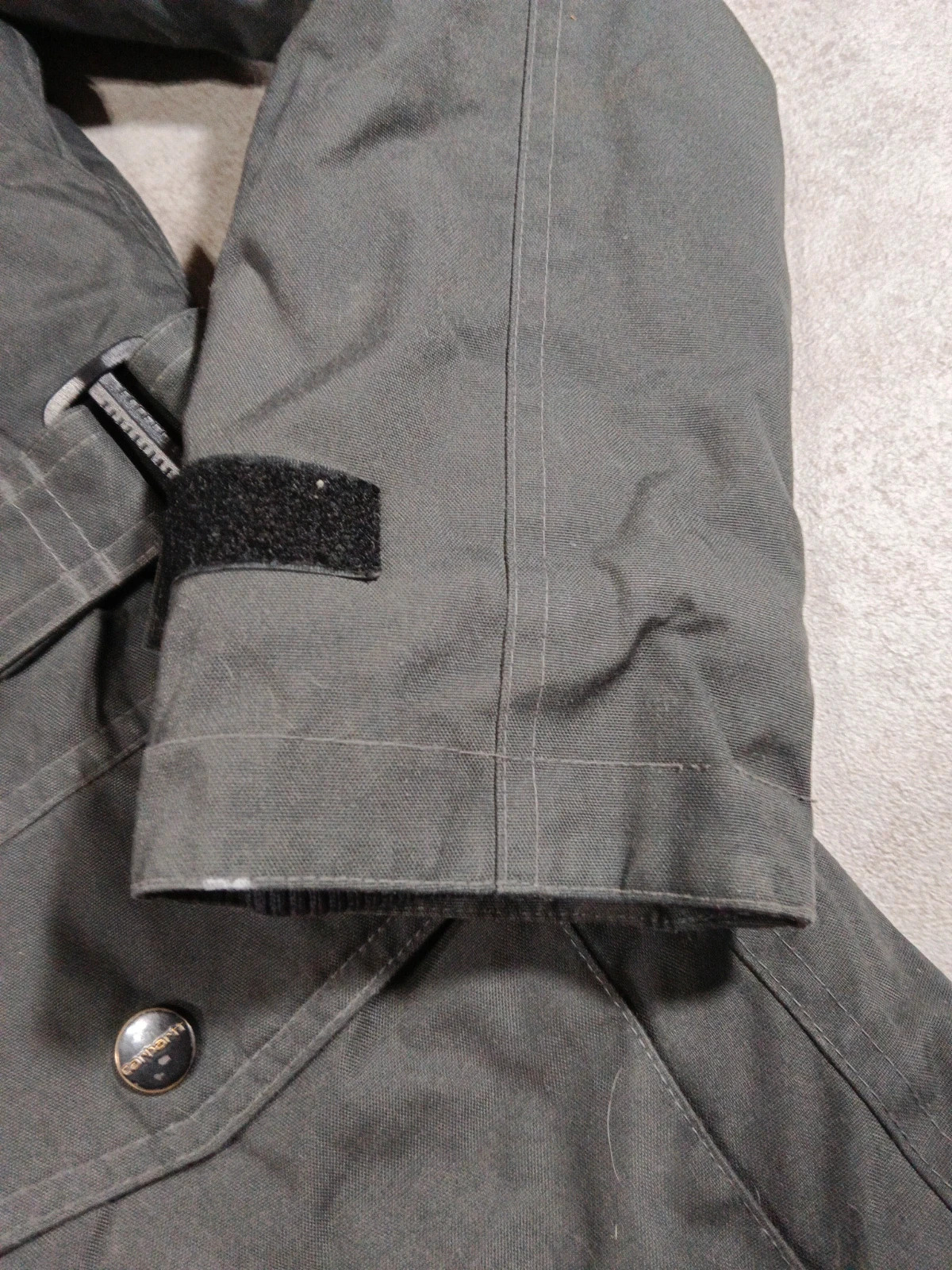 Carhartt WIP - Anchorage Parka - Grey Cordura Fabric - Faux Fur Hood - XS – Carhartt – taille XS 4
