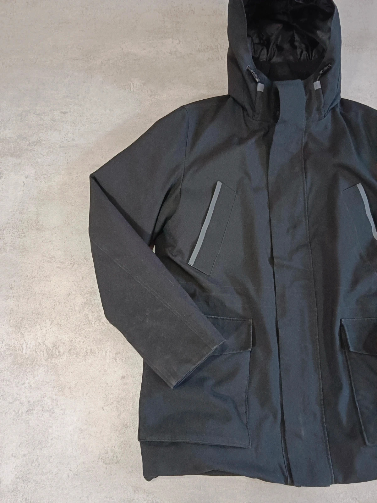 Calvin Klein - Parka Jacket Hooded Black - Winter Coat Heavy Padded - Size L – Calvin Klein – taille L 3