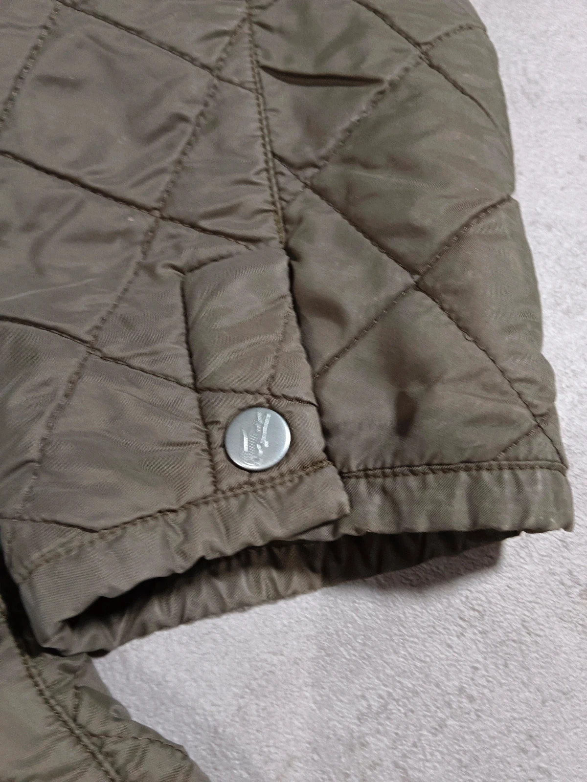 Lacoste - Vintage Quilted Jacket - Olive Green Fleece Lined - Casual Wear - Size L – Lacoste – taille L 4