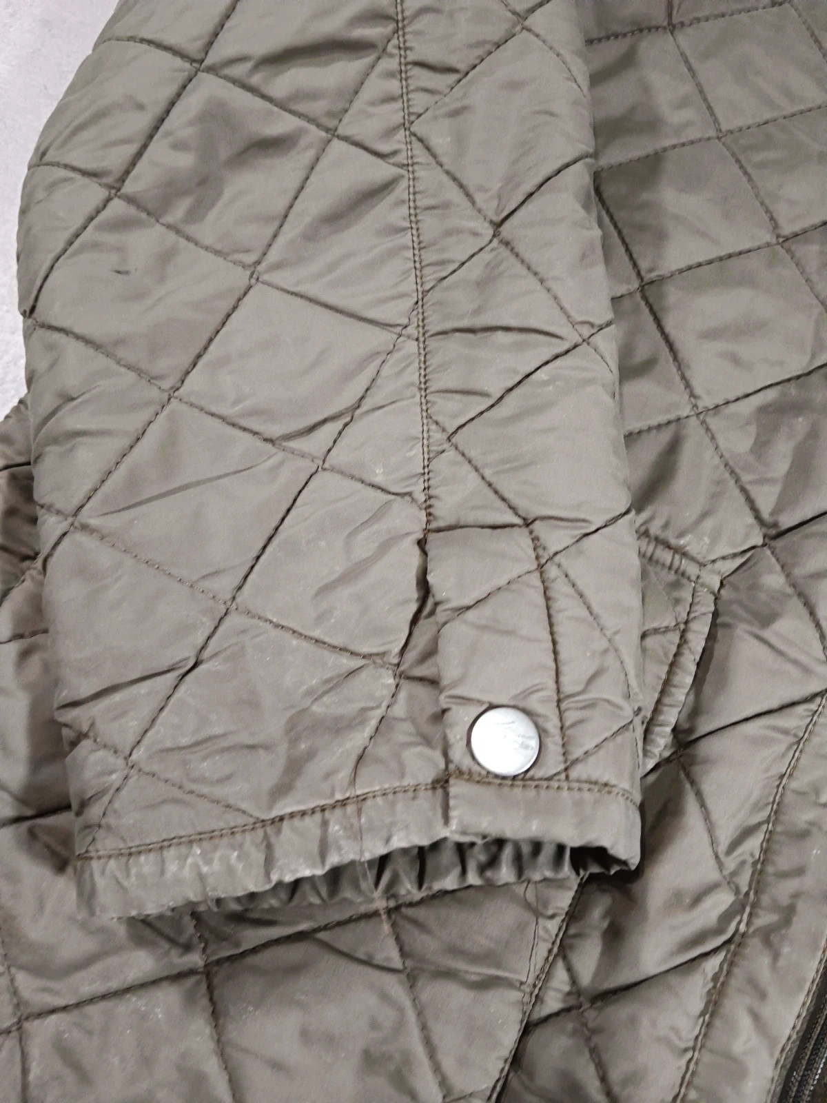 Lacoste - Vintage Quilted Jacket - Olive Green Fleece Lined - Casual Wear - Size L – Lacoste – taille L 5