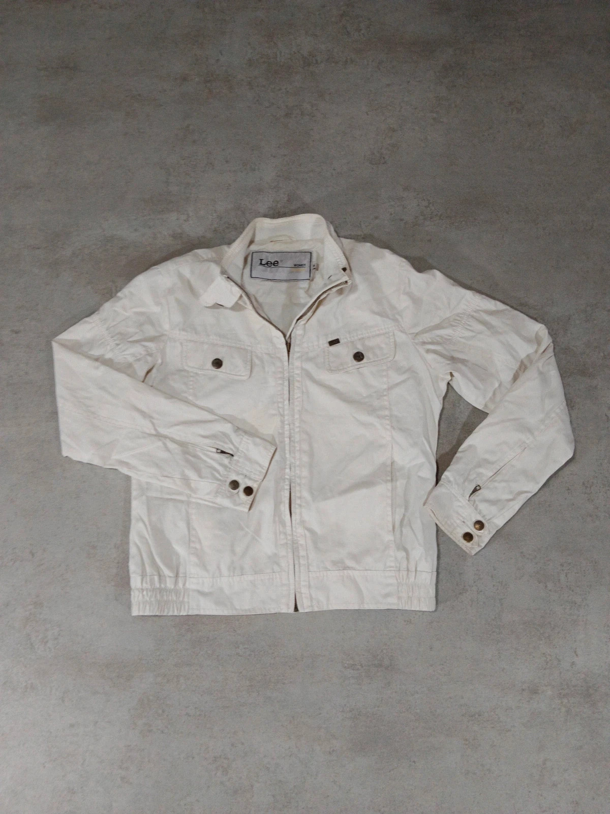 Lee - Women - Outerwear Jacket White - Vintage Bomber Style - Size M