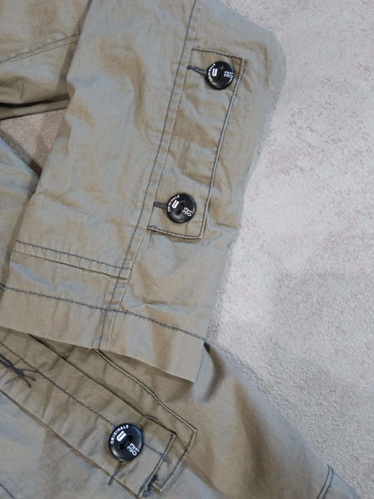 G-Star RAW - Military Jacket Khaki Green - Y2K Vintage Lightweight Coat - Size XL 180/100 unisex – G-Star RAW – taille XL 5