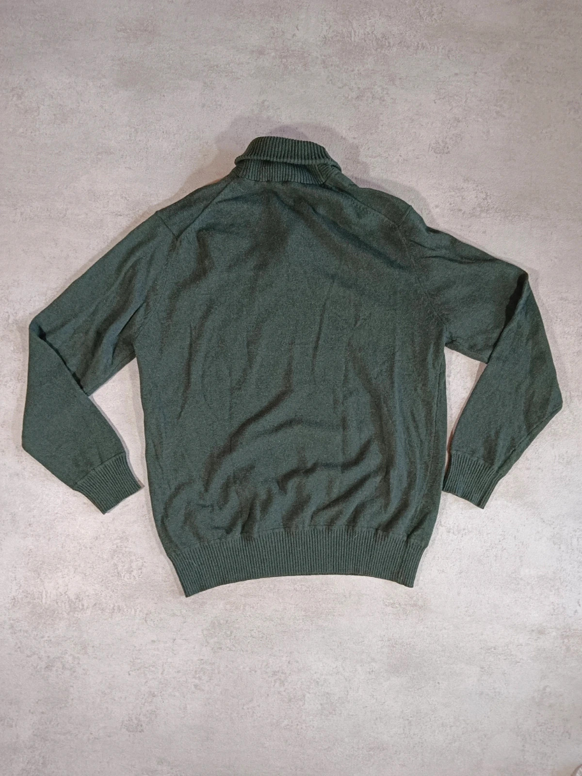 Cortefiel - Green Shawl Collar Sweater - Italian Yarn - Premium Knitwear - XL – Cortefiel – taille XL 4