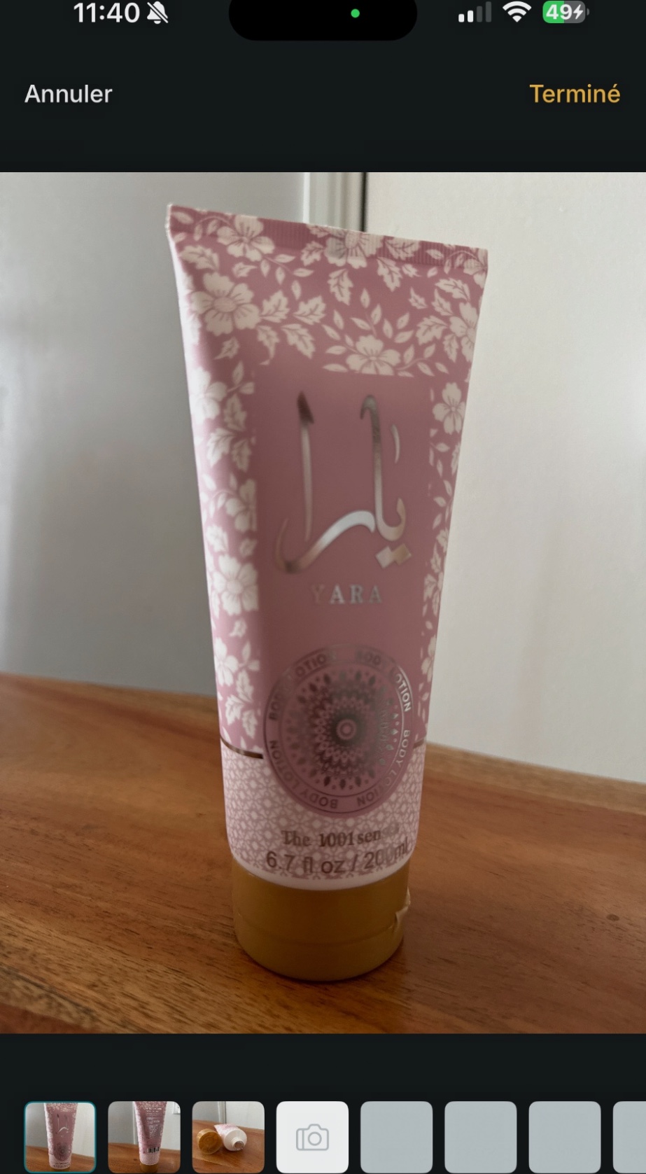 Crème corps hydratante Yara 200 ml