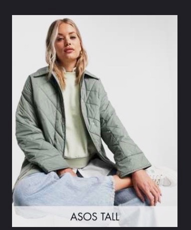 Veste matelassée oversize vert sauge Asos – ASOS – taille XL 6
