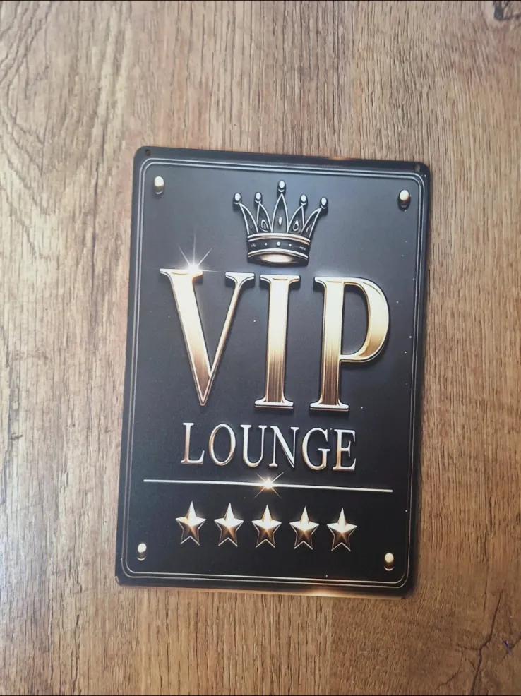 Cartel  placa Vintage VIP – LOCAL 3