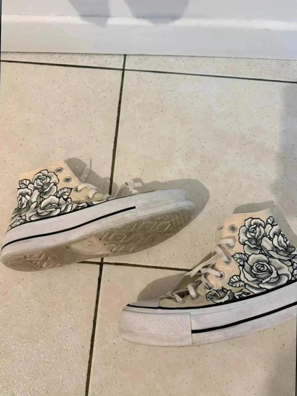 Converse à fleurs – Converse – taille 37 2