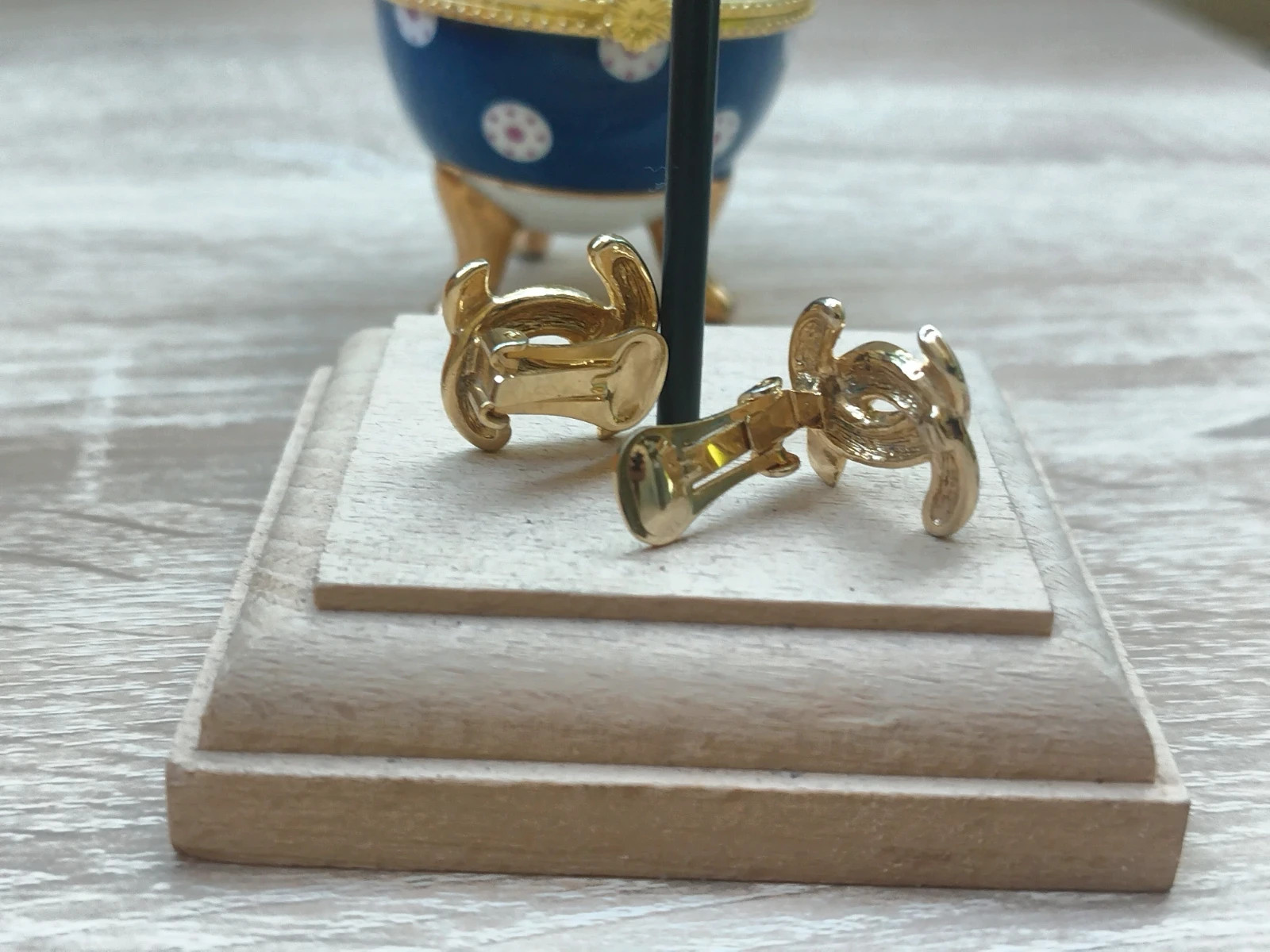 Boucles d'oreilles doré vintage – Vintage 3