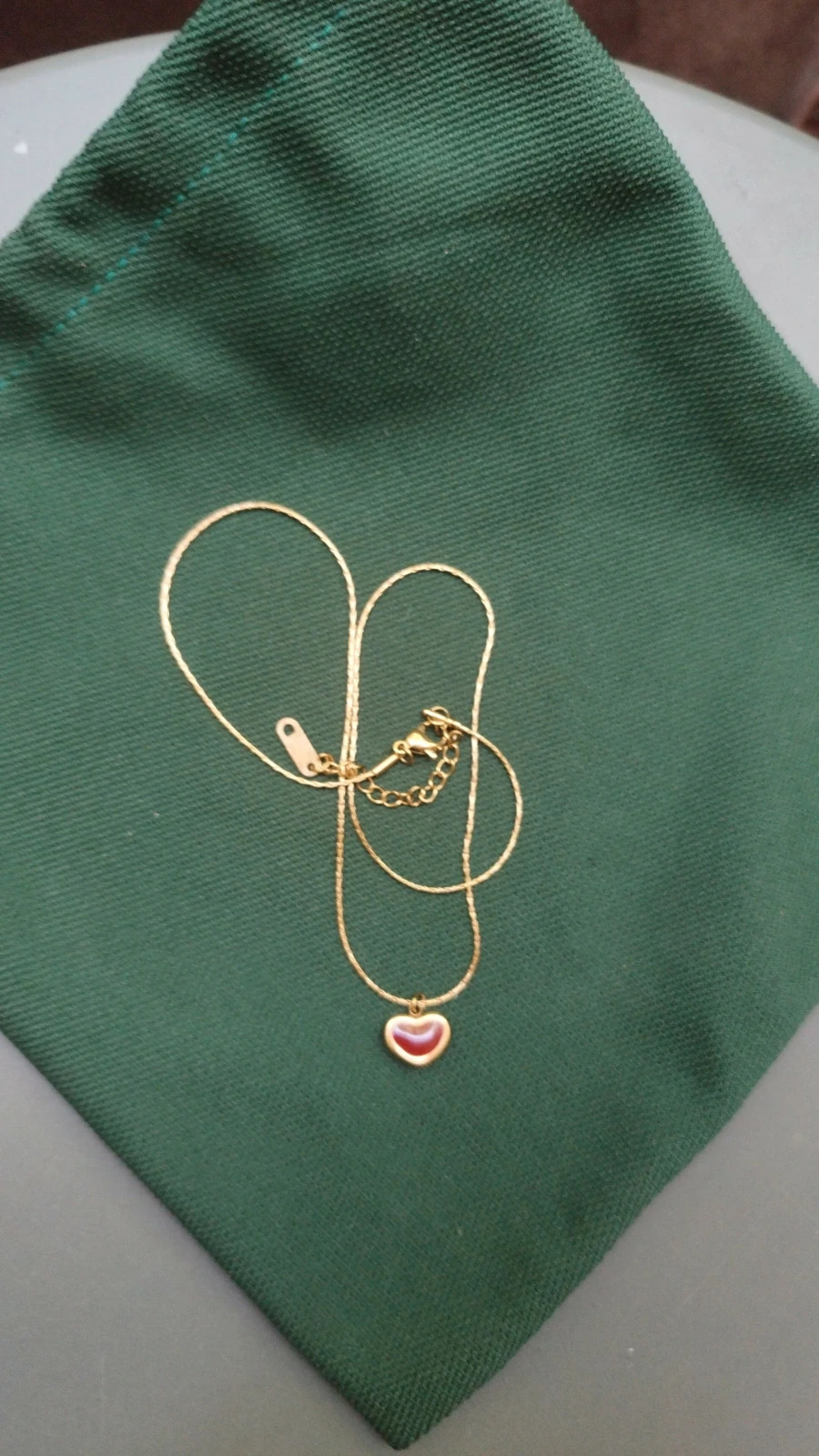Collier pendentif coeur vintage plaqué or 18 k – Vintage 4