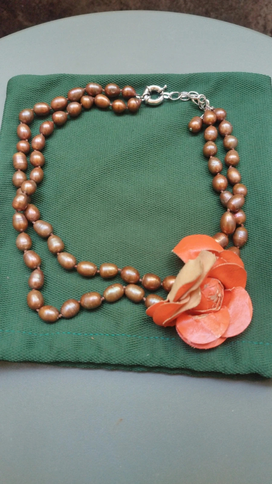 Collier vintage perle de culture d'eau douce – RARE 3
