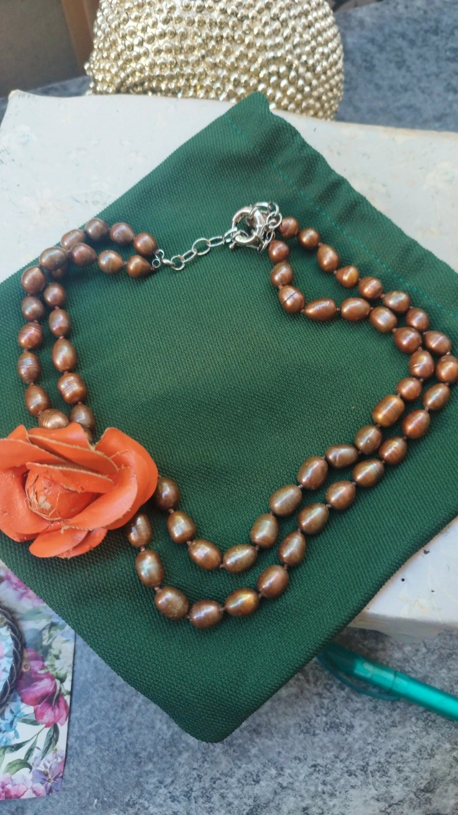 Collier vintage perle de culture d'eau douce