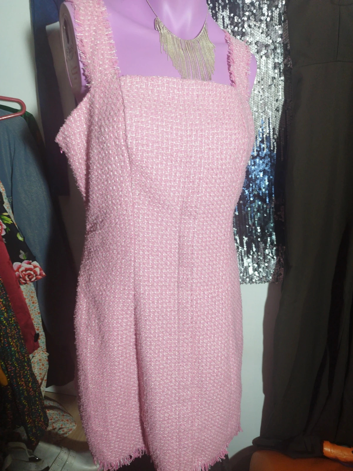 Robe élégante shein taille 40 rose