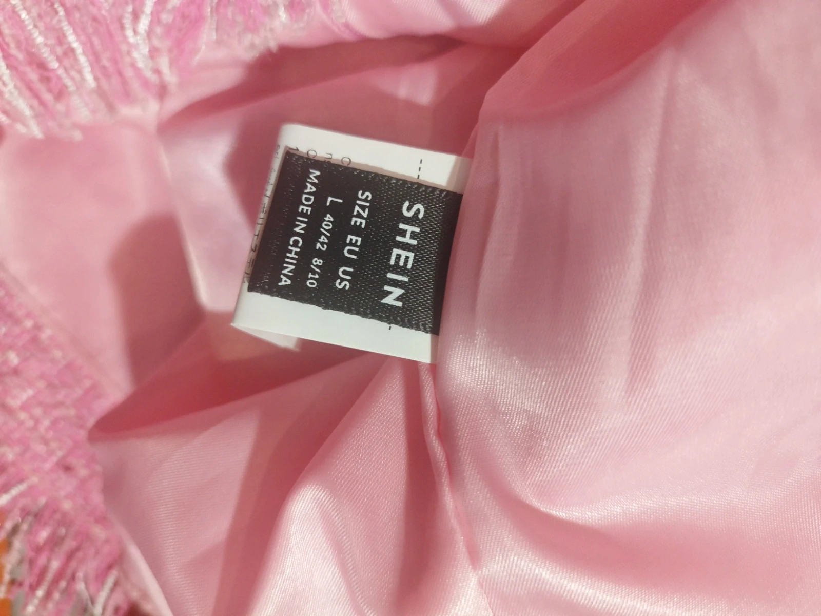 Robe élégante shein taille 40 rose – Shein – taille L / 40 / 12 5
