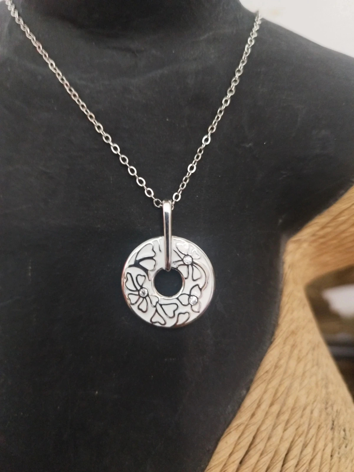 Collier pendentif argent femme