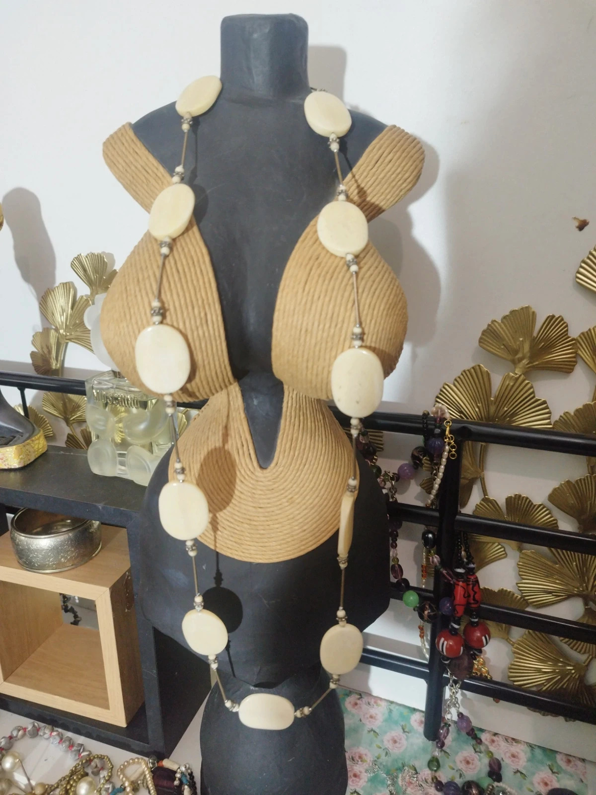 Collier Sautoir argent vintage