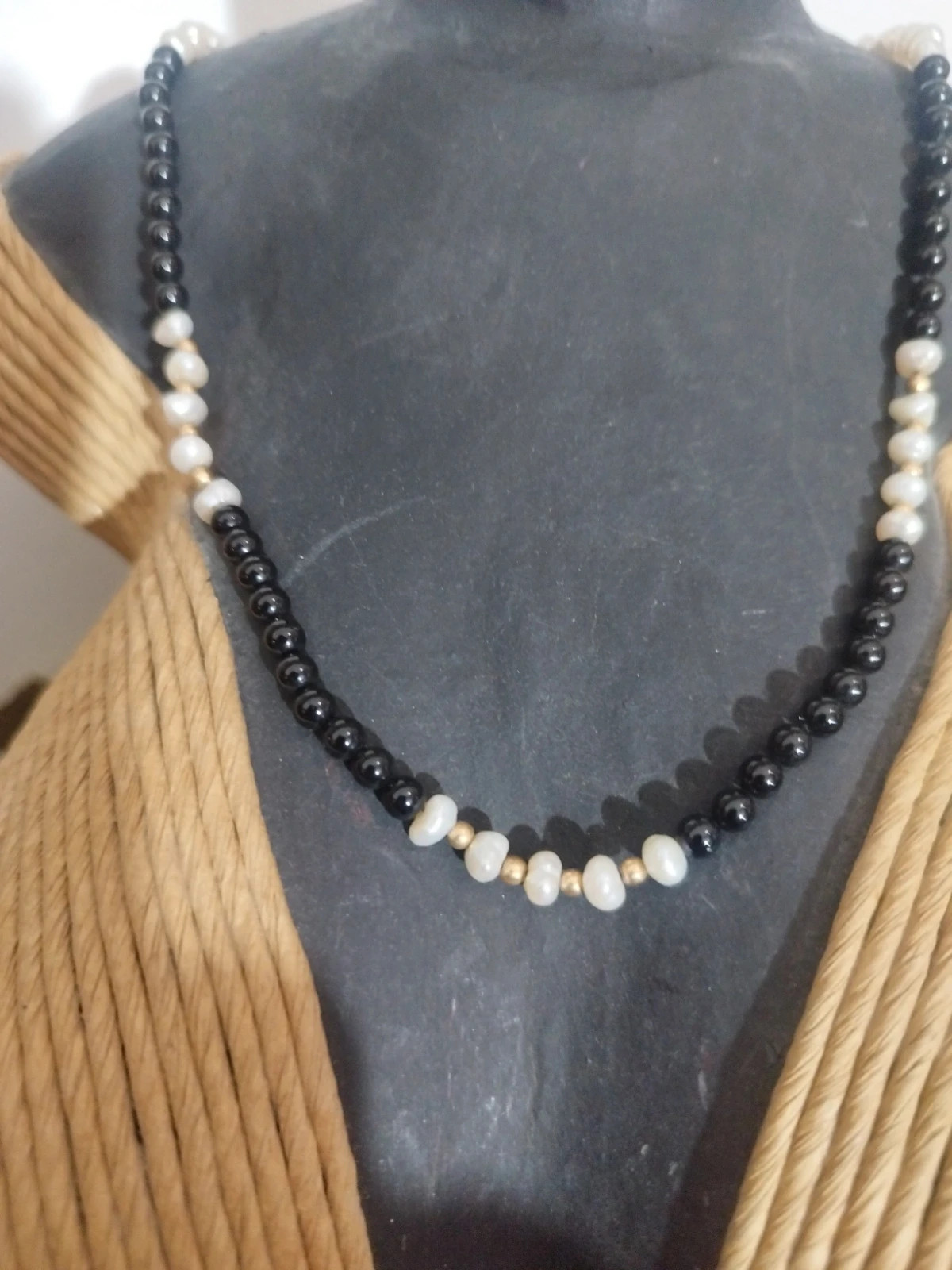 Collier vintage perle de culture