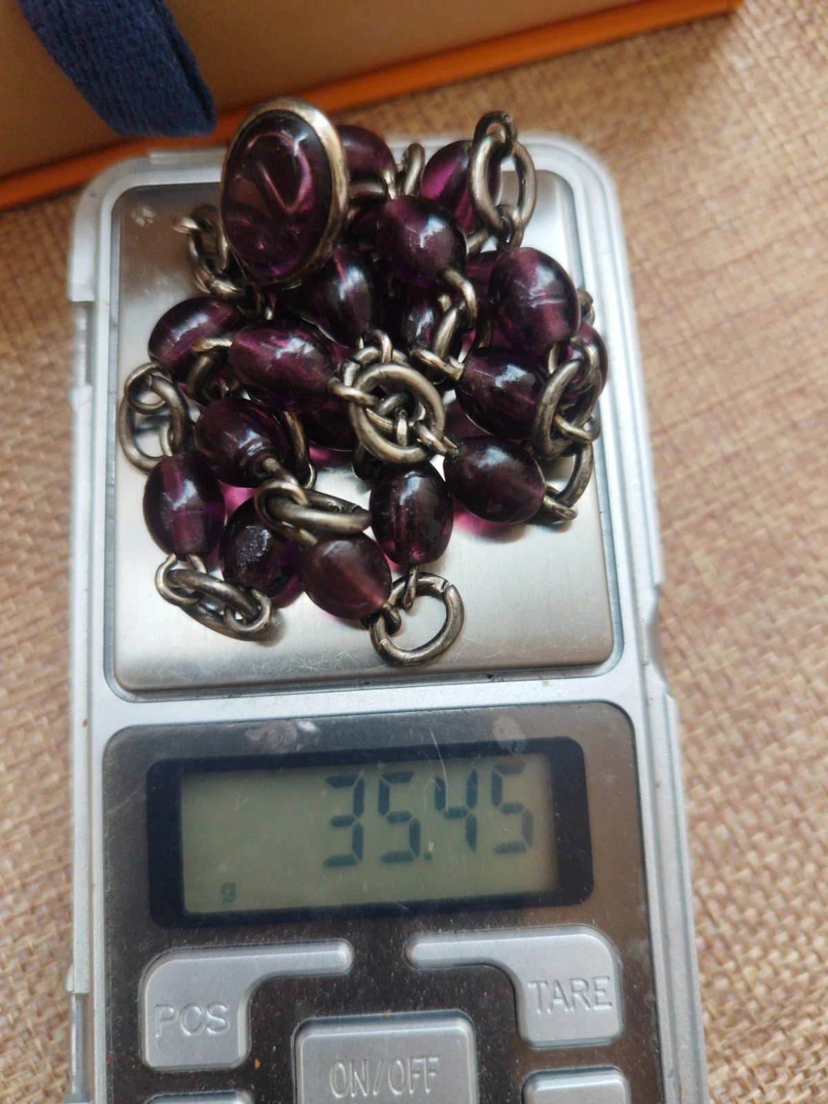 Collier rare vintage argent améthyste – RARE 4