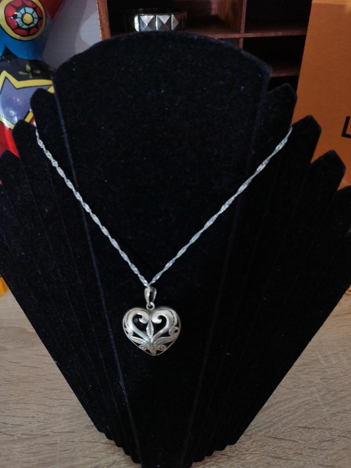 Pendentif argent coeur – Vintage 2