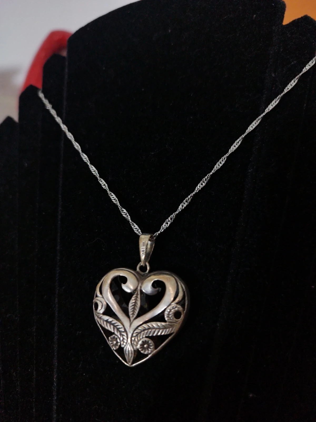 Pendentif argent coeur – Vintage 4
