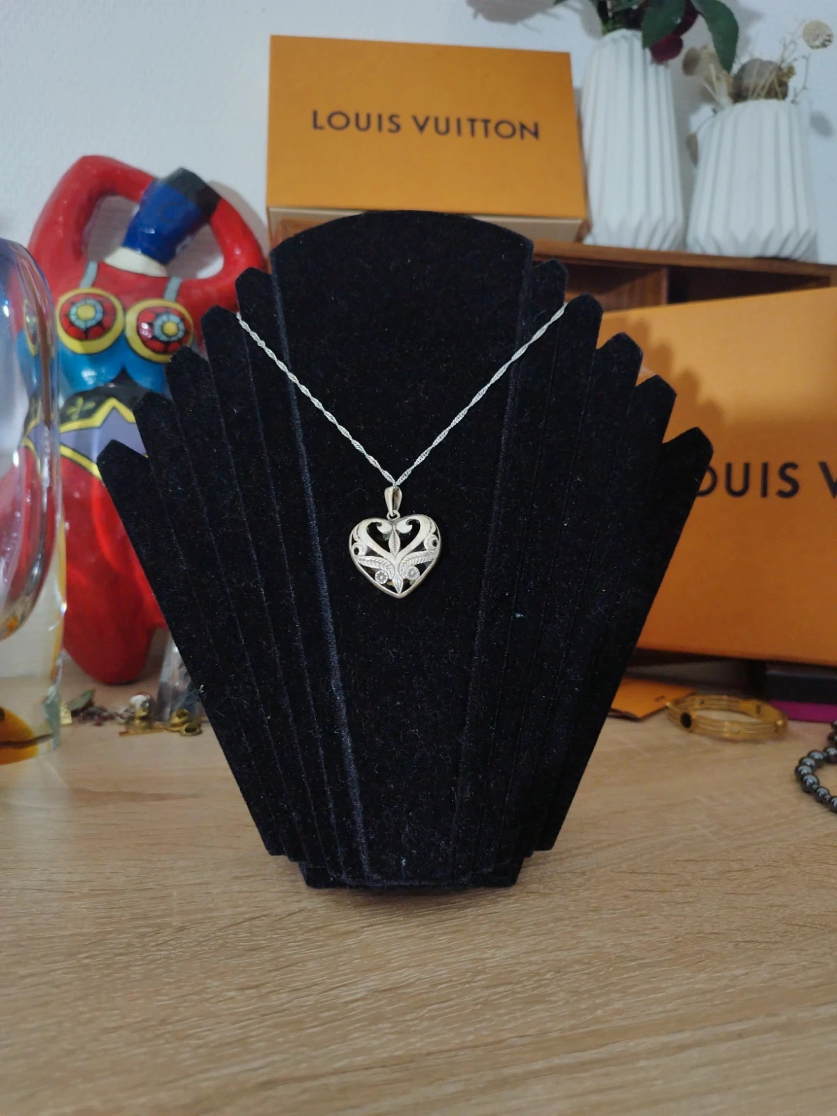 Pendentif argent coeur – Vintage 5