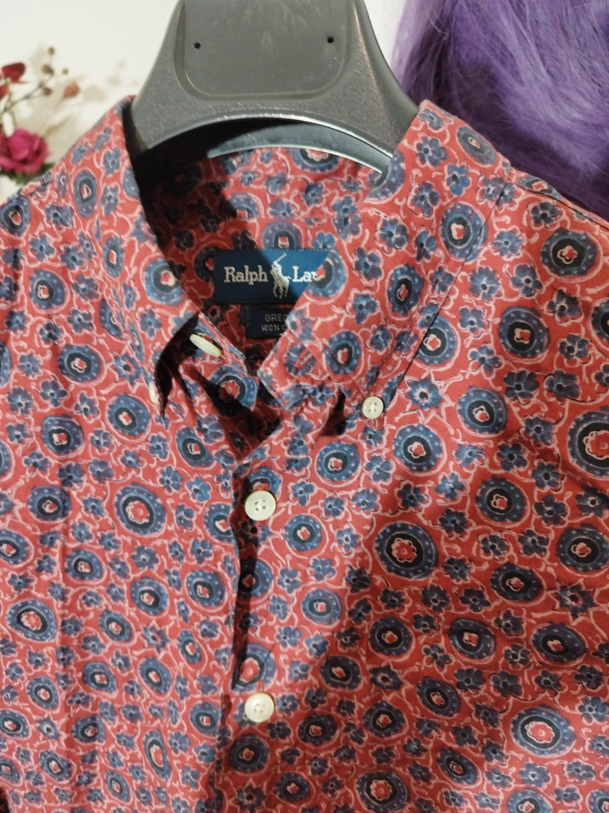 Chemise Ralph Lauren Greggor à motifs floraux, coupe carrée, taille L – Ralph Lauren – taille L 2