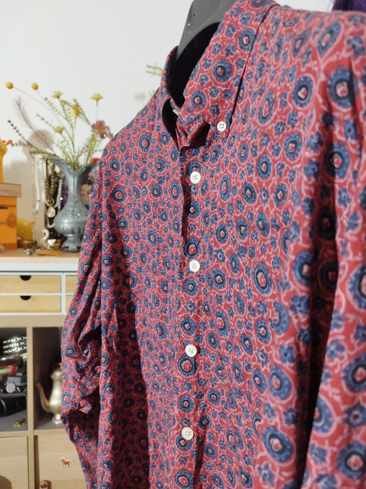 Chemise Ralph Lauren Greggor à motifs floraux, coupe carrée, taille L – Ralph Lauren – taille L 4