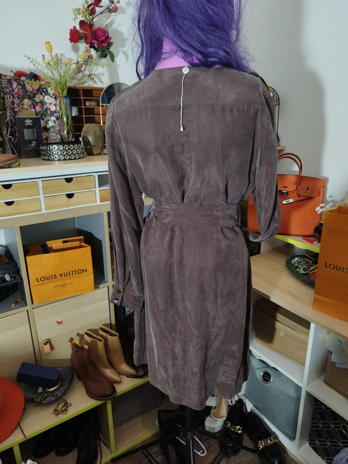 Robe femme marron – Un Deux Trois – taille XL / 42 / 14 4