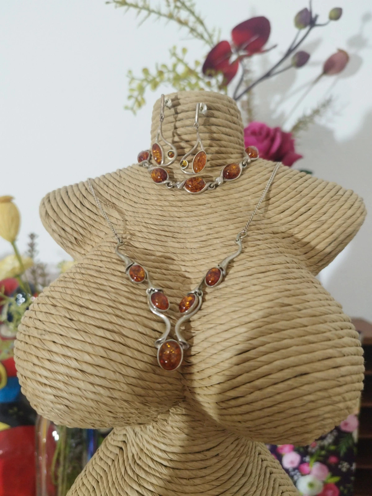 Ensemble de bijoux femme vintage argent ombre – Argent 4