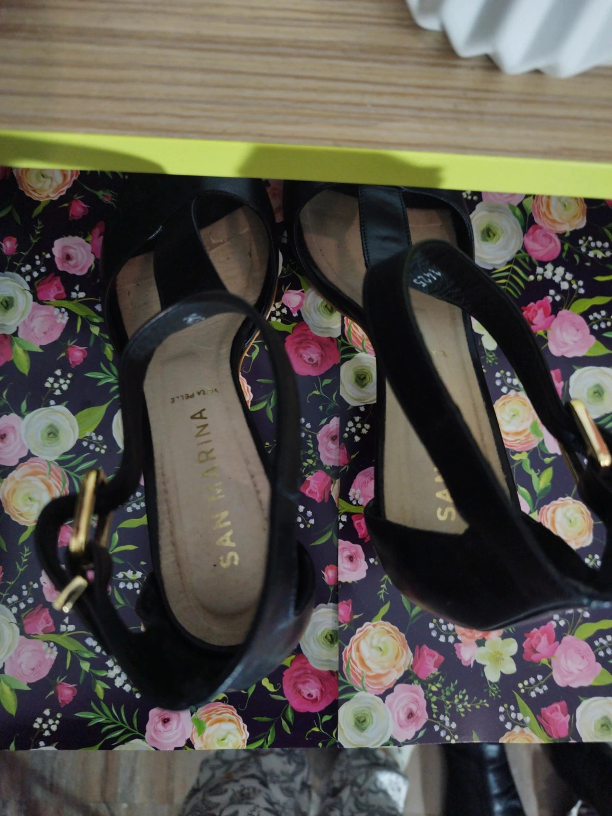 Sandales à talons noir – San Marina – taille 37 5