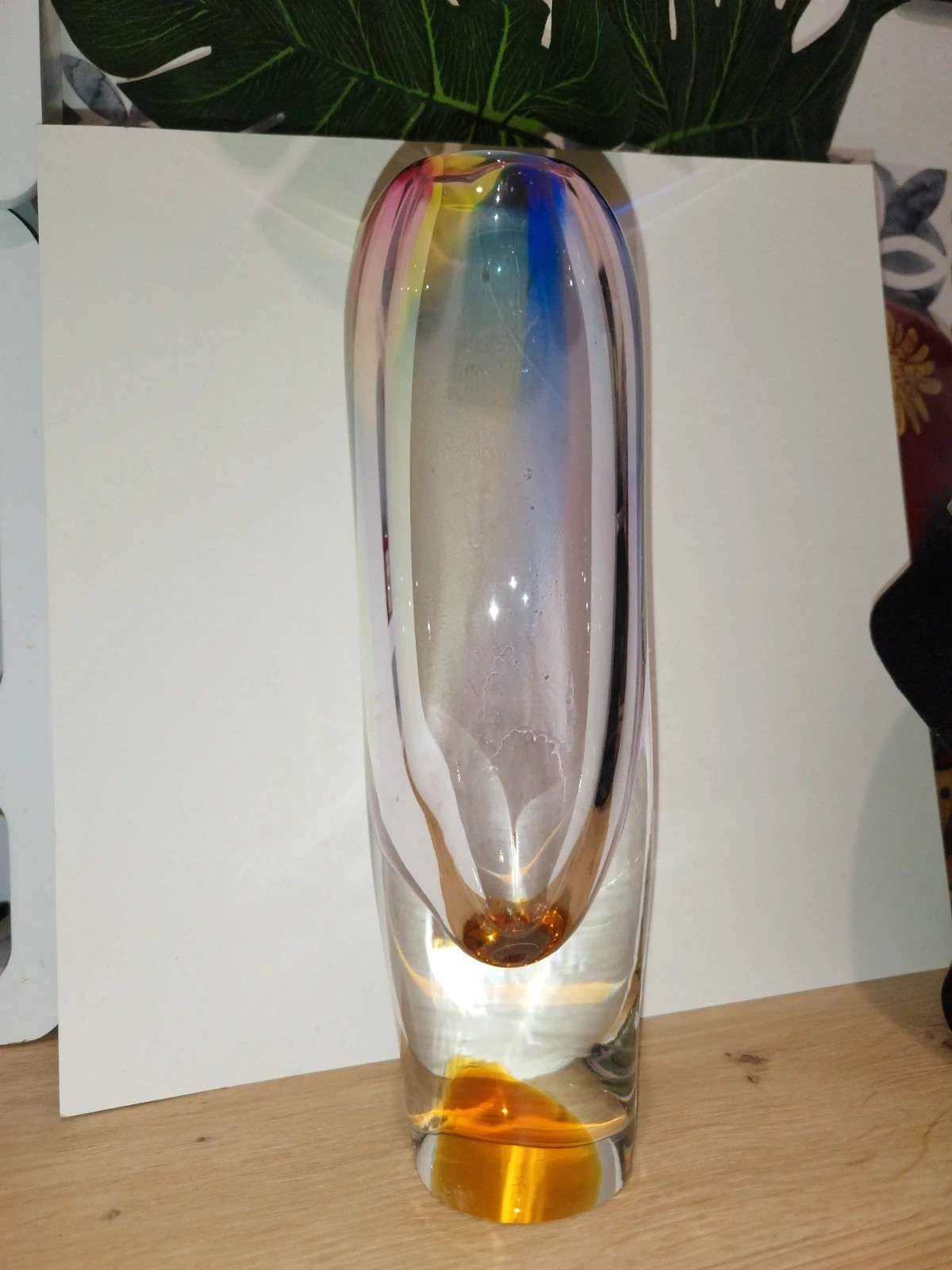 vases en verre conçus par Josef Rozinek pour Borske, République tchèque, années 1960.