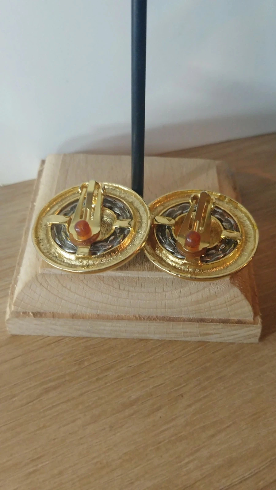 boucles d'oreilles en bronze vintage clips – Vintage 3