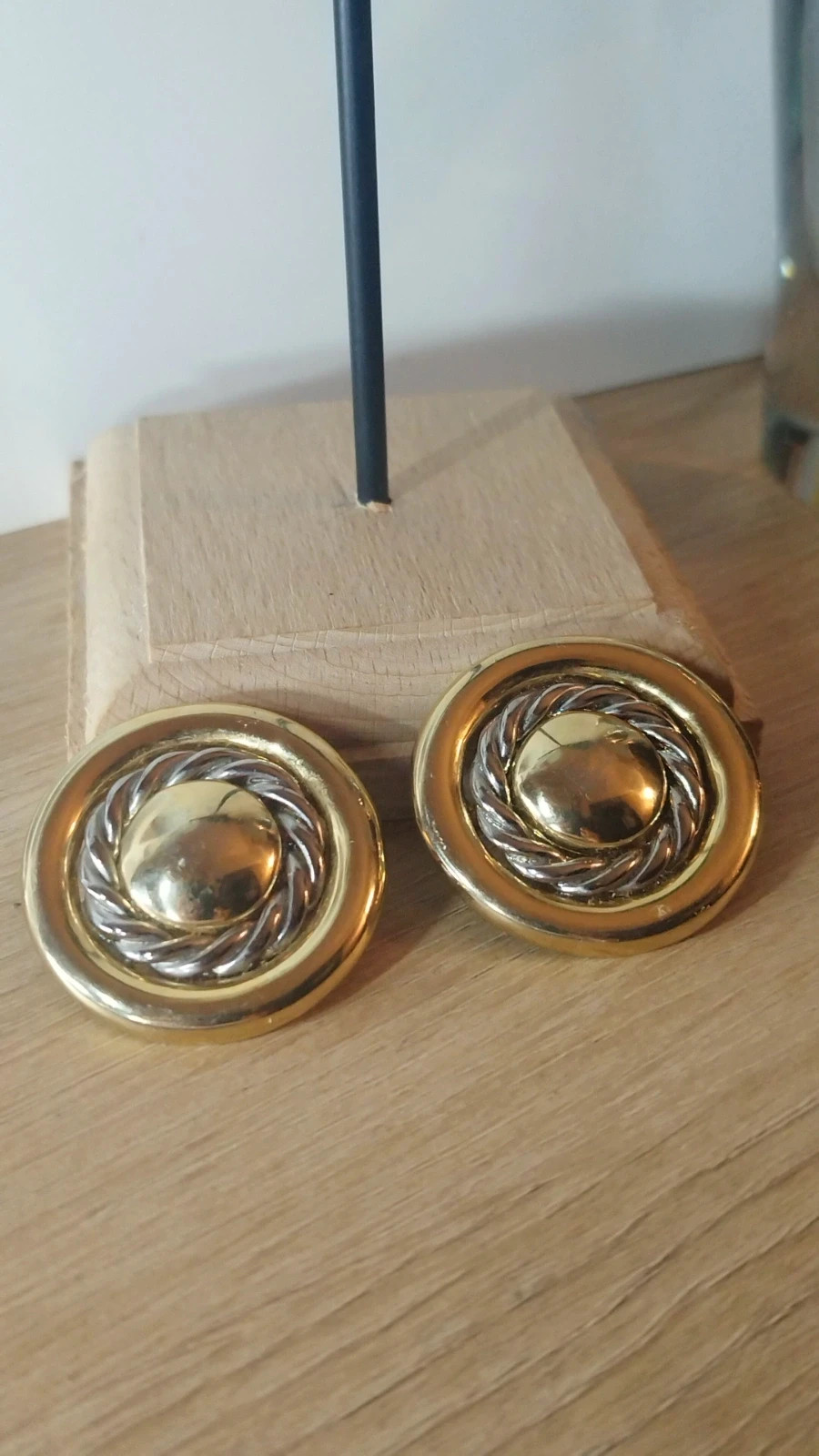 boucles d'oreilles en bronze vintage clips – Vintage 5