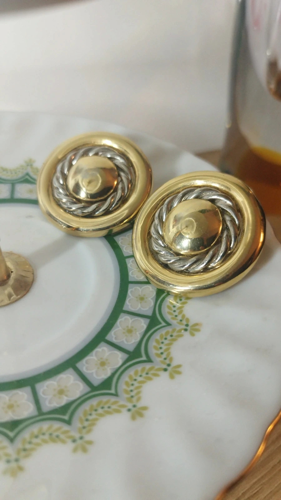 boucles d'oreilles en bronze vintage clips – Vintage 2