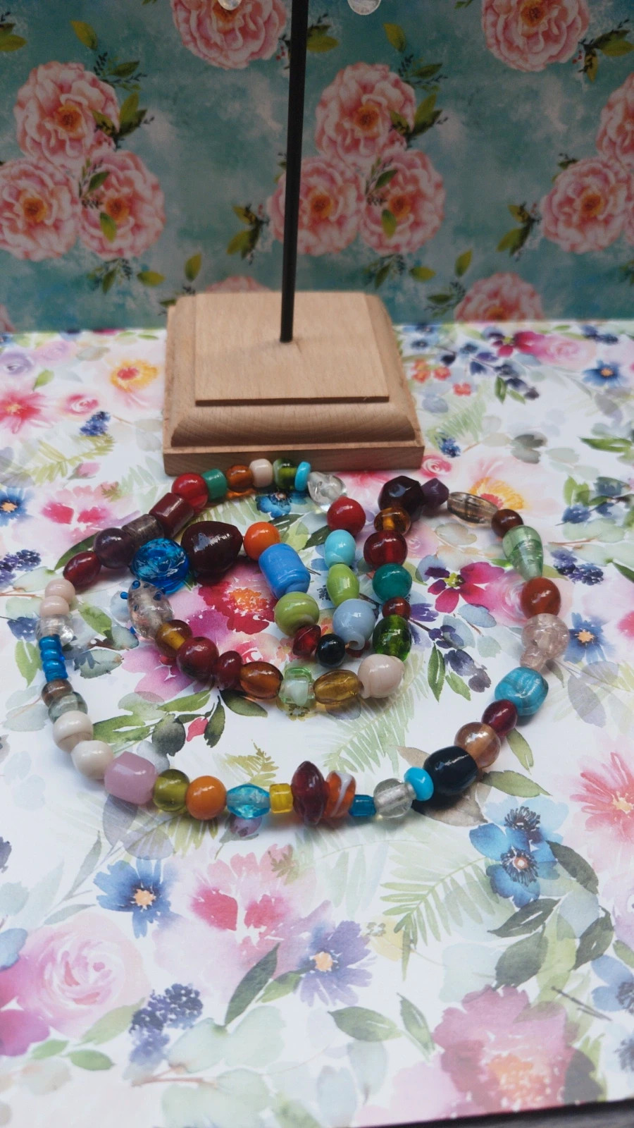 Collier clapet vintage en perles de verre de Murano – Vintage 4