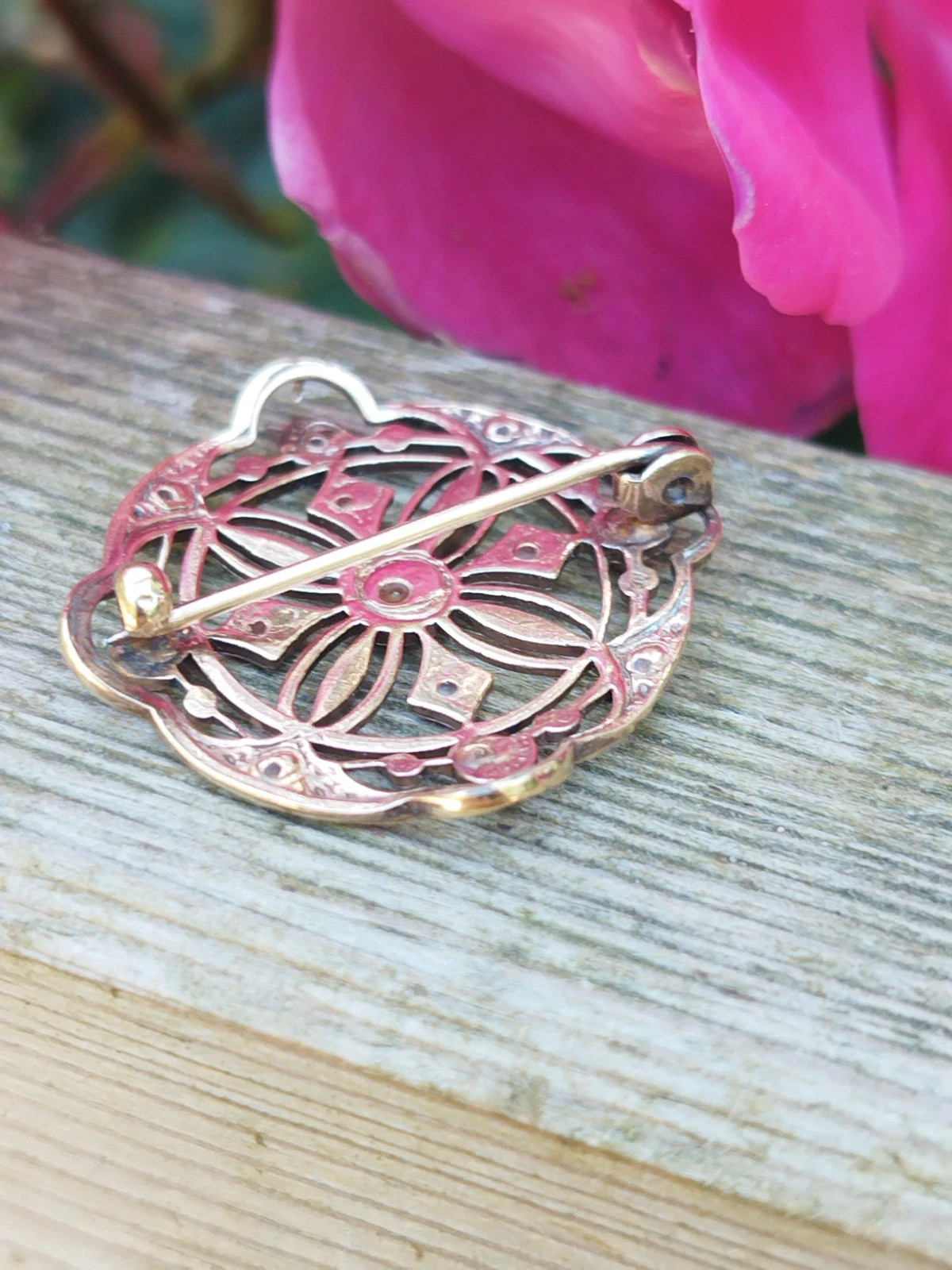 Broche victorienne en or 9k – RARE 5