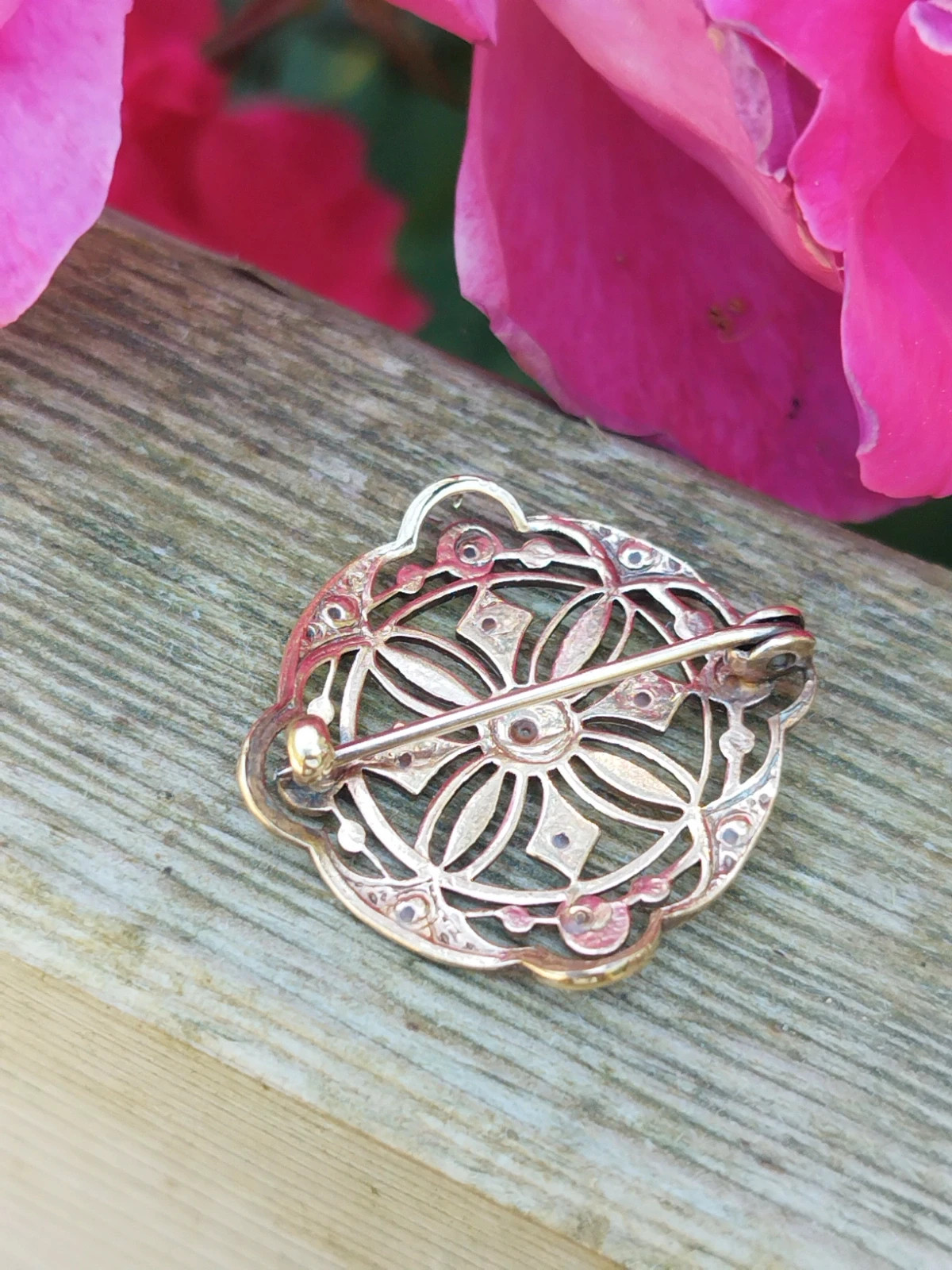 Broche victorienne en or 9k – RARE 3